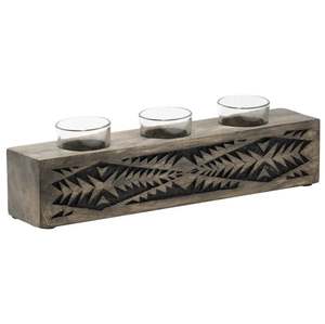 Portavelas votivo de madera hecho a mano para interiores y exteriores, soporte para velas de té, decoración para el hogar, hotel, oficina, bodas y fiestas. - Product Image 1