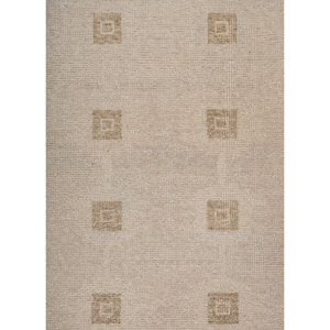 Alfombras de Lana Anudadas a Mano Erbe Ivory con Patrón Geométrico para Decoración de Sala de Estar o Pasillo, Tamaño Grande - Jaipur ZA GS-39 - Product Image 3