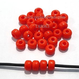 Bán Buôn 9Mm Màu Xanh Lá Cây Thùng Pony Hạt Thủy Tinh Handmade Vòng Sợi Màu Đen Màu Xanh Trắng Rõ Ràng Rondelle Mô Hình 10Mm Kích Thước Có Sẵn - Product Image 4