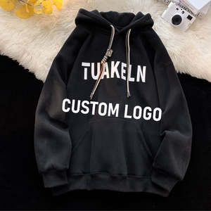 Fabricantes de ropa para hombres, Jersey de algodón pesado de alta calidad personalizado para Puff Print Essentials 3D en relieve invierno liso teñido - Product Image 2