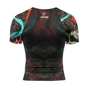 Top Sales Custom Printed BJJ & MMA Men's Rashguard Solid Color Sportswear at Wholesale Price - Product Image 5