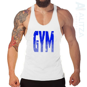 Débardeur de sport d'été pour hommes 100% coton respirant séchage rapide conceptions uniques tissu doux vêtements confortables commandes en gros - Product Image 3