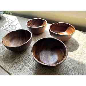 Vente chaude Artisanat De Haute Qualité Bol En Bois Noyer Sheesham Bois Ustensiles De Cuisson Direct Inde Fabricant pour Le Camping Occasions - Product Image 3