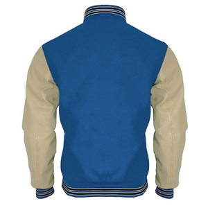 Blouson Bomber Homme Personnalisé de Qualité Supérieure avec Broderie Chenille sur les Manches, Style Baseball et Universitaire - Product Image 6