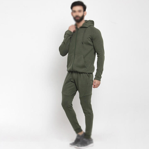 Derniers modèles de survêtements à la mode teints en couleur unie avec logo personnalisé au tarif de gros Ensembles de survêtements d'hiver à quantité minimale de commande bas - Product Image 1