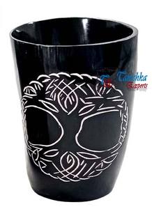 Cuerno vikingo de alta calidad, cristal, nueva condición, buey de vaca, cuerno para beber para mesas de casa, hoteles, cerveza, media luna, artesanía, decoración del hogar, regalo - Product Image 4