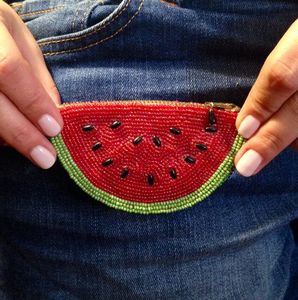Porte-monnaie brodé de perles avec logo personnalisé pour cadeaux promotionnels, porte-monnaie en perles avec des motifs complexes faits à la main - Product Image 1