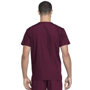 Conjunto de uniforme de rayón de color vino a la moda para hombres y mujeres, traje médico elástico para enfermera y esteticista de hospital - Product Image 4