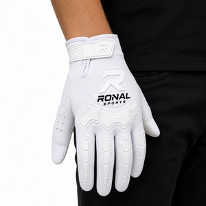 ถุงมือมอเตอร์ครอสแบบเต็มนิ้ว RONAL SPORTS สีขาว ระบายอากาศได้ดี กันลื่น ใช้กลางแจ้งได้ เหมาะสำหรับทุกเพศ - Product Image 3