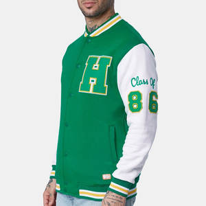 Look atractivo Venta en línea School & University Varsity Chaqueta de béisbol Chaqueta de letras bordada ligera de calidad fina - Product Image 2