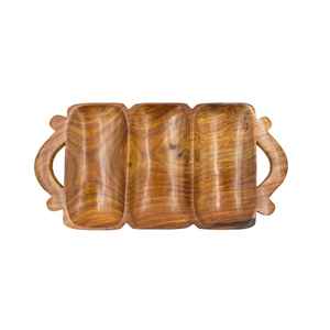 Plato de comedor Rectangular de estilo japonés y bandeja de té bandeja de servicio de madera de ébano sólido para uso doméstico en restaurante de Hotel - Product Image 3