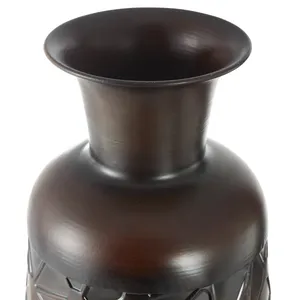 Vase à fleurs en fer artisanal tendance mondial, vase à fleurs élégant et luxueux, décoration de la maison, vaisselle d'hôtel - Product Image 3