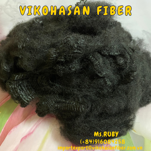 Proveedor de Vietnam Vikohasan fibra reciclada 15D SD negro sólido seco y fibra GRS para hacer tela no tejida tela de poliéster geotexto - Product Image 4