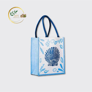 Bolsas de regalo de yute de alta calidad respetuosas con el medio ambiente personalizadas al por mayor con logotipo personalizado para uso promocional en mercados globales - Product Image 2