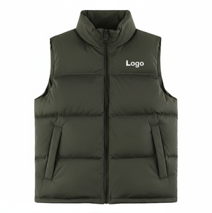 Chaleco acolchado de invierno bordado personalizado para hombres y mujeres diseñado para una calidez informal en capas y comodidad estacional de alta calidad - Product Image 6