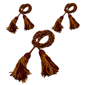 Cordon de clairon design personnalisé en gros avec pompon Cordons de vêtement uniformes de cérémonie revêtus de finition enduite à bas prix - Product Image 2