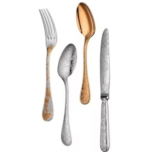 Nouvel ensemble de couverts jetables vaisselle en acier inoxydable pour mariage d'hôtel et service de nourriture ustensiles en acier miroir pour manger - Product Image 1