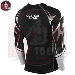 ผ้าโพลีเอสเตอร์ผสมสแปนเด็กซ์ 100% สำหรับเสื้อรัดกล้ามเนื้อ MMA แขนยาว แห้งเร็ว น้ำหนัก 220 กรัม ราคาส่ง คุณภาพดี ราคาดีที่สุด - Product Image 2