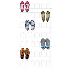 Puerta O Zapatera De Pared Para Closet De Aluminio Recubierto De Plstico Porta Zapatos Para 21 Pares Accesorio Over Door Rack - Product Image 1
