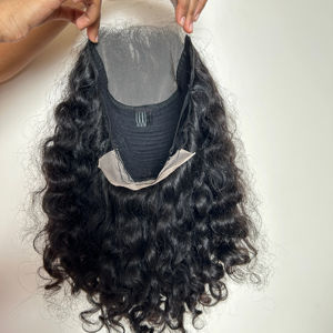 Peluca de Cabello Humano Remy Virgen 100% Glamorosa, con Cierre, Suave, Acabado Natural Completo, Ondas Indias de la Más Alta Calidad, Rizado Jerry a Máquina - Product Image 5