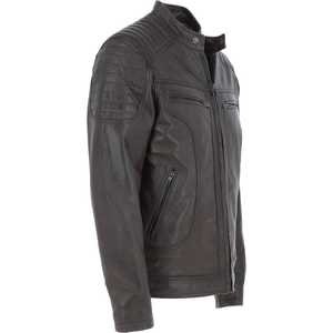 Veste d'hiver pour hommes Top Design avec col montant manches longues 100% cuir de haute qualité personnalisable prix raisonnable - Product Image 4