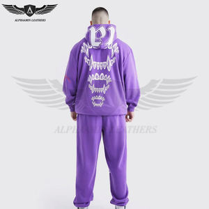 Ligero totalmente personalizado hecho nueva moda transpirable hombres usan chándal de algodón ecológico con serigrafía - Product Image 2