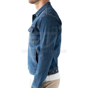 Meilleur prix, faible MOQ, veste en jean pour hommes, dernière veste en jean fabriquée en usine pour hommes en gros - Product Image 3