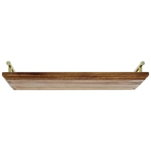 Plateau de rangement et de service moderne avec poignées métalliques élégantes, design minimaliste, idéal pour table basse, repas, réceptions et maison - Product Image 2