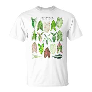 Camiseta Syngonium Plant Lover con diseño Angustatum Milk Confetti Mojito - Product Image 1