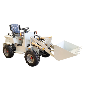 Mini-chargeuse sur pneus 500 kg, moteur diesel EPA, quatre roues motrices, chargeuse de grumes à haute efficacité pour la construction agricole et l'aménagement paysager - Product Image 1