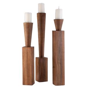 ชุดแท่นวางเทียน3แบบทำจากไม้มะม่วงขัดเงาตามธรรมชาติดีไซน์หรูหราพร้อมมาตรฐานคุณภาพสูง - Product Image 1