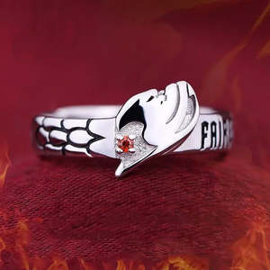 Anime Fairy Tail Fashionable Gold Plated Cluster <b>Ring</b> 18K Inlay with Number Shape Trendy Etherious Jewelry for Gift - Product Image 4