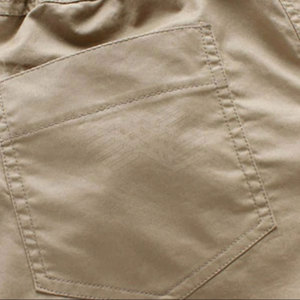 ผ้าแคนวาสสีล้วนย้อมสีได้สำหรับผู้ใหญ่กางเกงขาสั้นแบบลำลองสำหรับผู้ชายผ้าแห้งเร็วเป็นมิตรกับสิ่งแวดล้อม2025สไตล์ใหม่ - Product Image 6