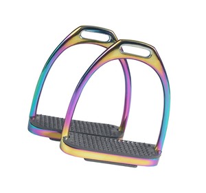 Estribos de equitación de acero inoxidable 304, agarre de seguridad reutilizable, Base ancha, ligero, duradero, certificado CE, novedad - Product Image 2
