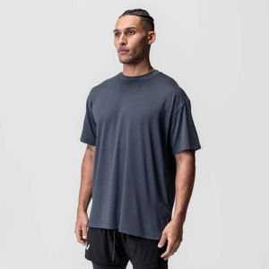 Camisetas de Hombre de Primera Calidad, 320 g/m², 100 % Algodón, Formales, de Manga Corta, Ajuste Holgado, Hombros Caídos, Secado Rápido, para Entrenamiento, Gimnasio, Moda - Product Image 1