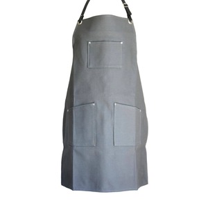 Delantal de cocina de algodón de moda Premium de alta calidad con correa ajustable Logotipo personalizado de elección del chef - Product Image 1