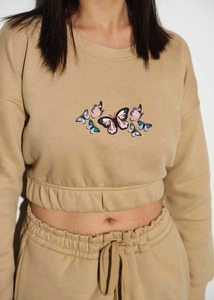 Tela de Forro Polar con Estampado Digital, 350 g/m², Peso Pesado, Logotipo Personalizado, Sudaderas y Hoodies de Manga Larga para Mujer de Alta Calidad al por Mayor - Product Image 3