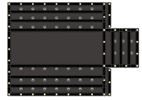 Rideaux imperméables imprimés personnalisés pour camions Bâches de bois de charpente enduites de PVC très résistantes à la déchirure Bâches pour camions de 24x27 pouces et 8 pouces