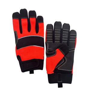 Logotipo personalizado Anti-Vibración Anti-Químico Mecánico Guantes Kevlar Flexibilidad A prueba de golpes Pantalla táctil Cuero sintético - Product Image 1