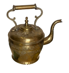 Trendy Design <b>Kettle</b> Coffee Serving <b>Gold</b> Plated Metal Decorative <b>Kettle</b> Handmade Tea Coffee Serving Pot Made in India - Product Image 2