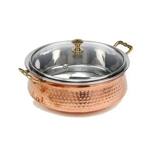 Juegos de servicio de comida Handi indio de acero de cobre de diseño martillado tradicional de 400ml para restaurantes de Hotel - Product Image 1