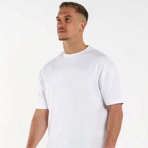 Chemise boutonnée à col rond en coton sur mesure, écologique, à séchage rapide, respirante, tricotée, t-shirt formel pour homme, taille - Product Image 5
