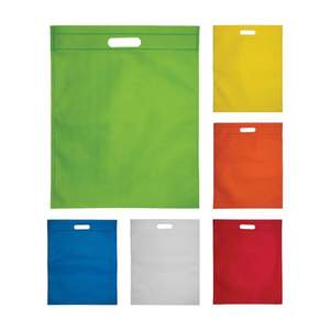 Eco-Chic personalizado reciclable tela no tejida corte D bolsas de compras de comestibles personalizado declaración de moda logotipo reutilizable - Product Image 6