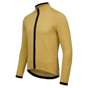 Jersey de Ciclismo de Manga Larga para Hombre, Otoño, Transpirable, Secado Rápido, Corte Ajustado, 100% Poliéster, Impresión Serigráfica, OEM - Product Image 2