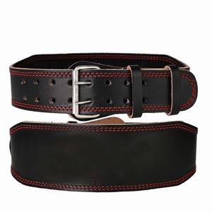 Gym Powerlifting Belt Leather Professional Protection Eco-Friendly Strength Training Back <b>Support</b> for Deadlifts - Product Image 3
