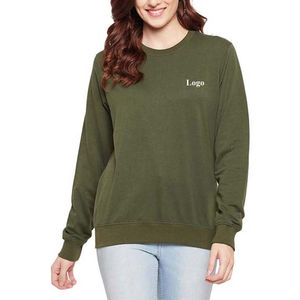 High Pullover Hoodies Sudaderas Tallas grandes Mujeres Invierno Algodón Fleece Diseño de logotipo personalizado Transpirable Servicio OEM Pakistán - Product Image 1