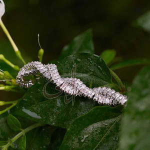 Twisted Form <b>Silver</b> Polished Essential <b>Bracelet</b> For Wearing Stand-Alone Piece <b>Bracelet</b> For Layering - Product Image 6