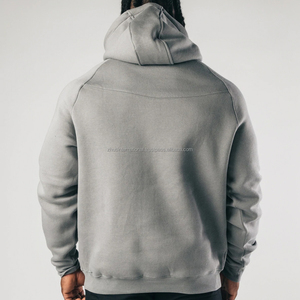 Sweat à capuche unisexe de haute qualité, coupe régulière, performance hivernale, 55% coton, 45% polyester, pull, en vrac, surdimensionné, uni - Product Image 2