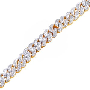 Chaîne élégante à maillons cubains en argent sterling S925 avec diamant moissanite bijoux en diamant personnalisés hip hop glacés - Product Image 4