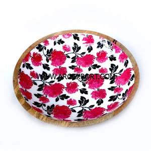 Cuenco de madera Estilo de decoración Lujo Color negro y marrón Cuenco antiguo para servir Cuencos de cocina de forma redonda de calidad de lujo - Product Image 6